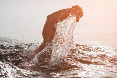 A Shark Stalks Woman Swimming in Ocean - Coast Guard Intervention