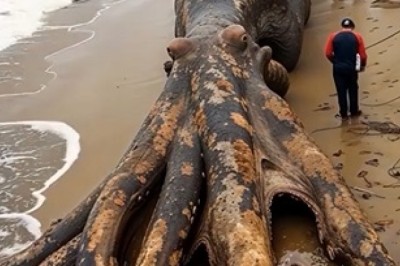 Colossal Octopus Shocks Beachgoers in Astonishing Shoreline Encounter