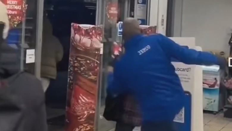 Tesco Employee Takes Down Shoplifter with Epic Kick!