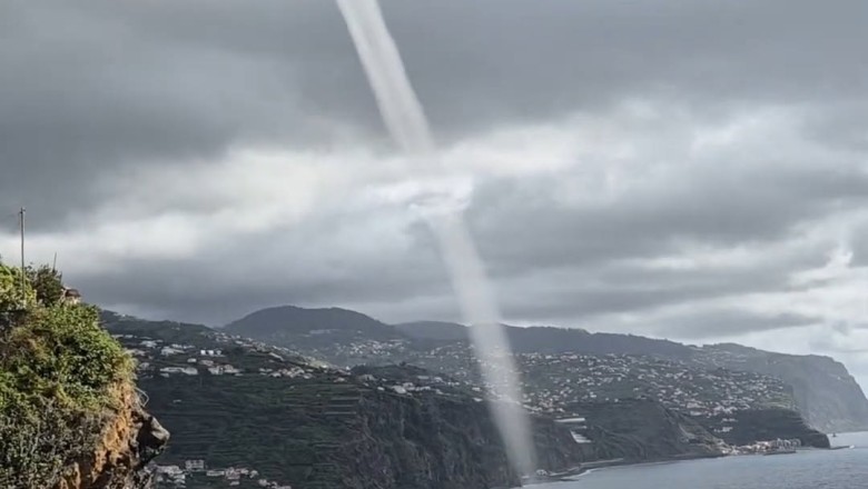 Mysterious Waterspout Captured Near Madeira Thrills and Terrifies Social Media Users