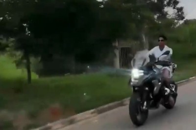 Motorcycle Crash Captured from a Distance – Possible Road Rash Incident